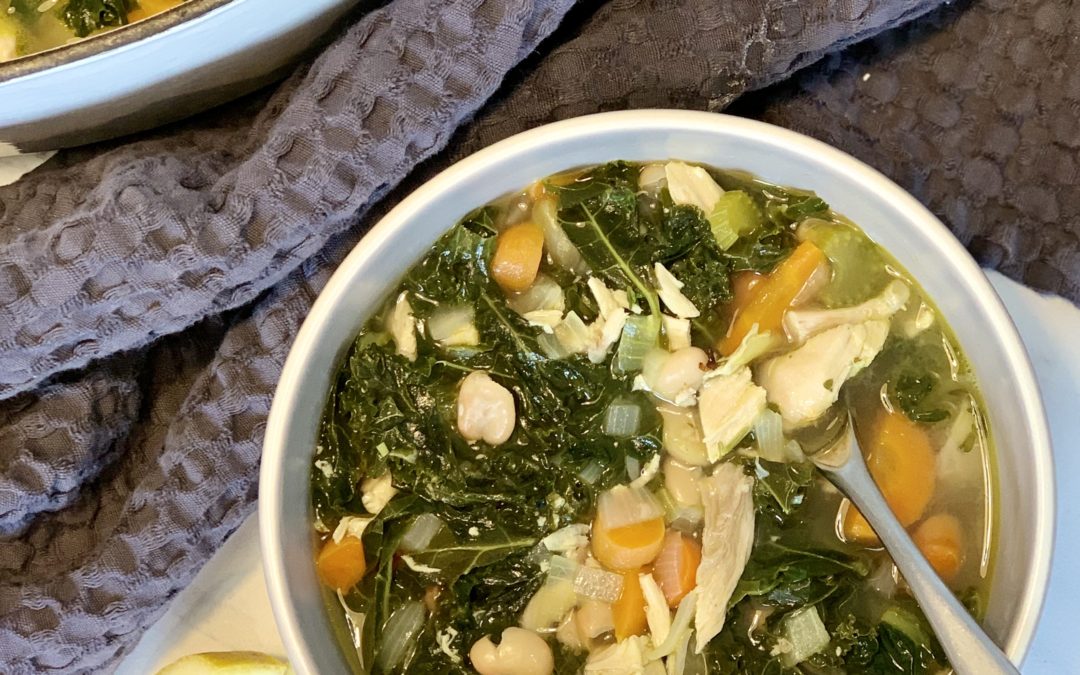 Lemony Kale, White Bean and Chicken Soup FASST Plan